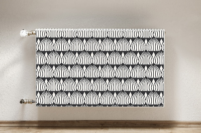 Magnetische radiatormat Retro patroon