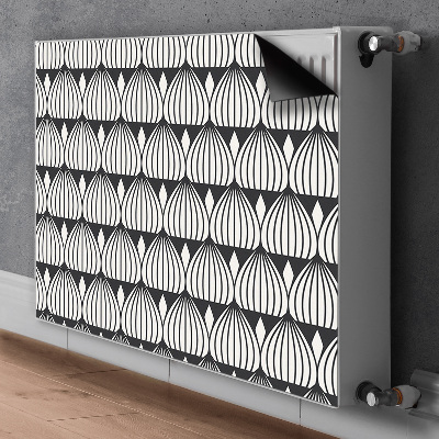 Magnetische radiatormat Retro patroon