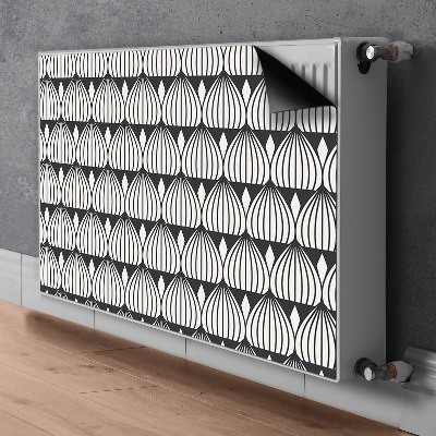 Magnetische radiatormat Retro patroon