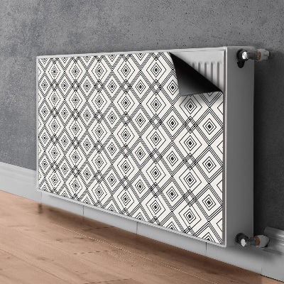 Decoratieve radiatormat Geometrische illusie