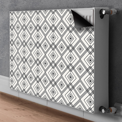 Decoratieve radiatormat Geometrische illusie