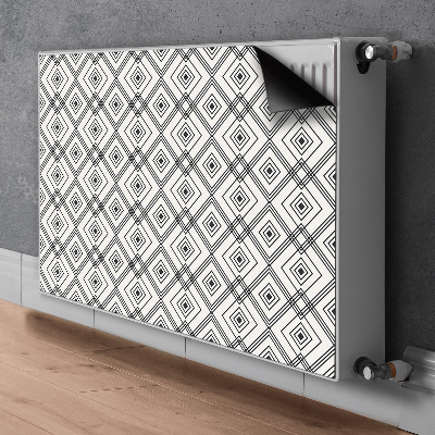 Decoratieve radiatormat Geometrische illusie