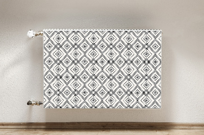 Decoratieve radiatormat Geometrische illusie