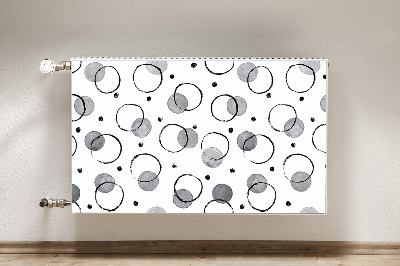 Decoratieve radiatormat Inkjetcirkels