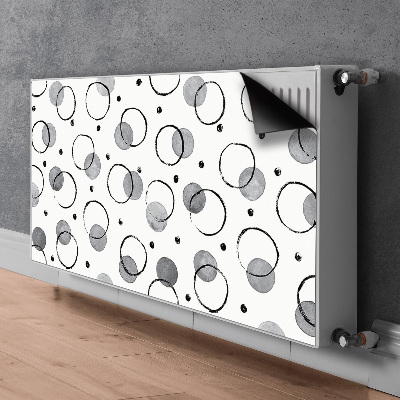 Decoratieve radiatormat Inkjetcirkels