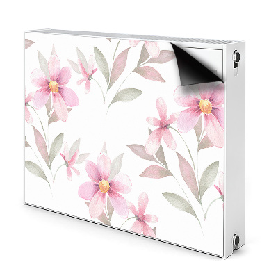 Magnetische radiatormat Roze bloemen