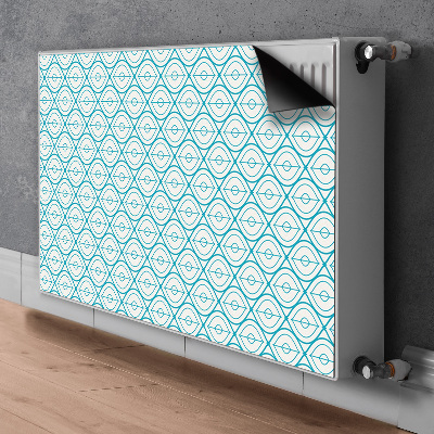 Magnetische radiatormat Retro patroon