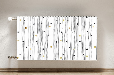 Decoratieve radiatormat Dunne lijnen