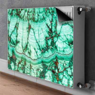 Magnetische mat voor de radiator Marmeren turquoise