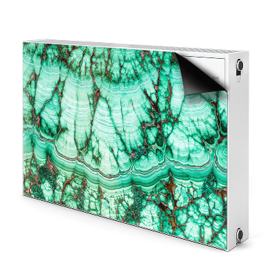 Magnetische mat voor de radiator Marmeren turquoise