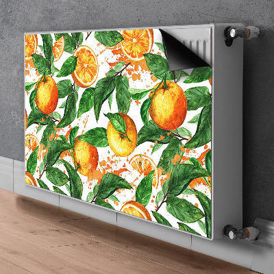 Magnetische mat voor de radiator Sinaasappels