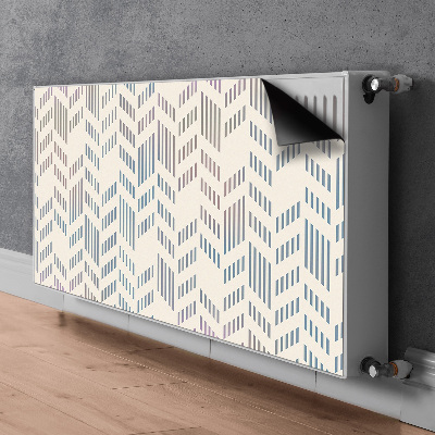 Decoratieve radiatormat Geometrische visgraat