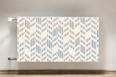 Decoratieve radiatormat Geometrische visgraat