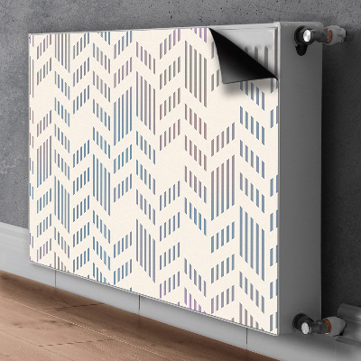 Decoratieve radiatormat Geometrische visgraat