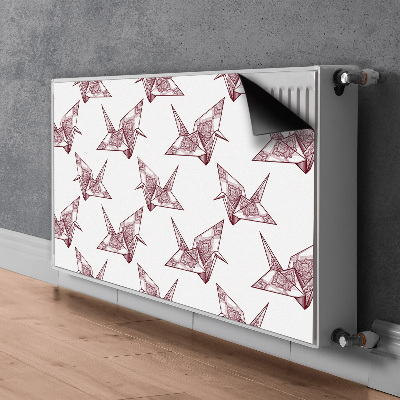 Magnetische mat voor de radiator Origami vogels