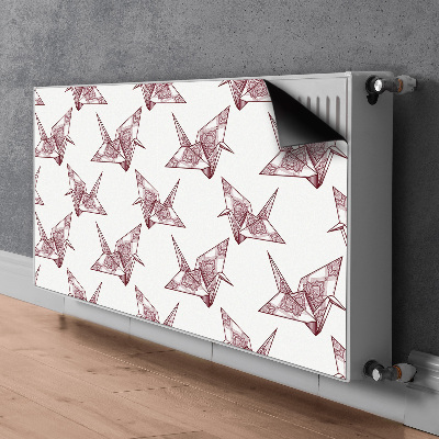 Magnetische mat voor de radiator Origami vogels