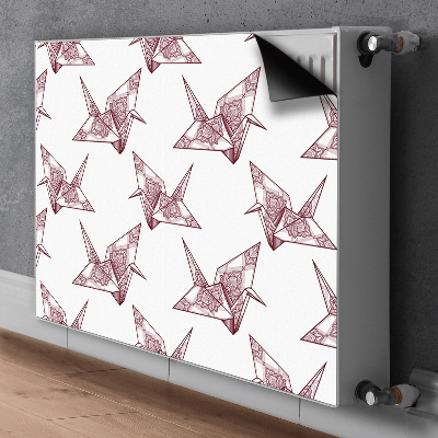 Magnetische mat voor de radiator Origami vogels