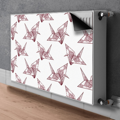 Magnetische mat voor de radiator Origami vogels