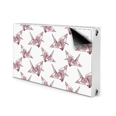 Magnetische mat voor de radiator Origami vogels