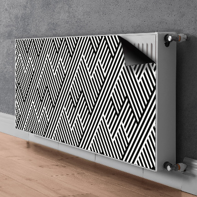 Decoratieve radiatormagneet Gebroken patroonlijnen