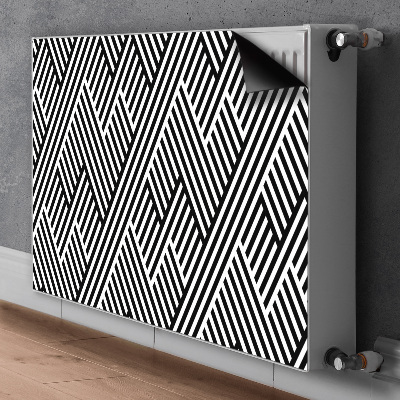 Decoratieve radiatormagneet Gebroken patroonlijnen