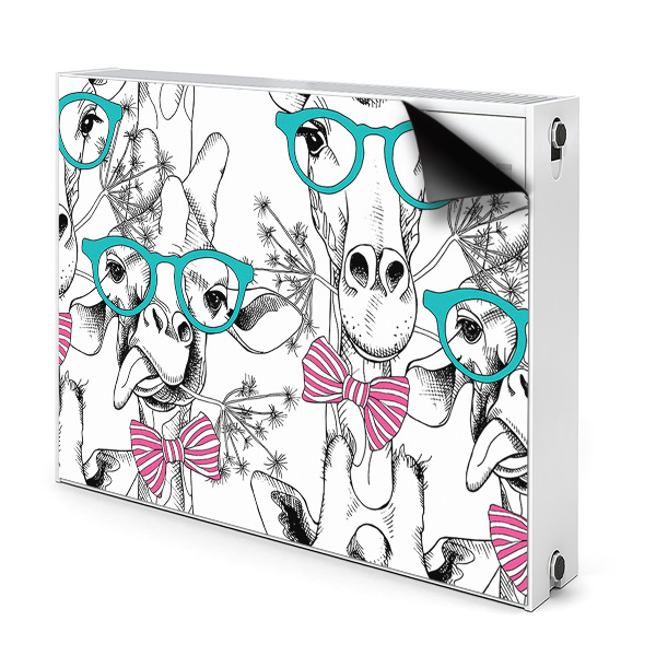 Decoratieve radiatormat Hipster giraf