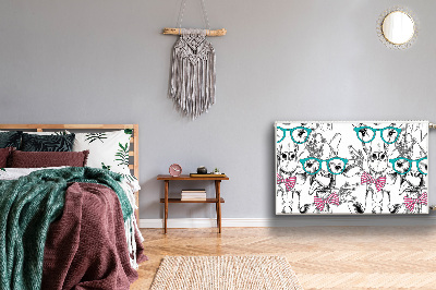 Decoratieve radiatormat Hipster giraf