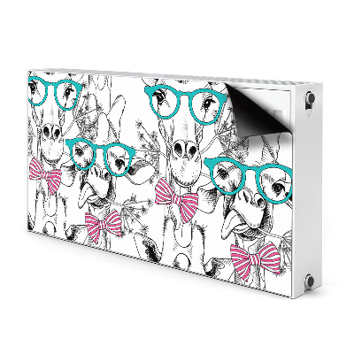 Decoratieve radiatormat Hipster giraf