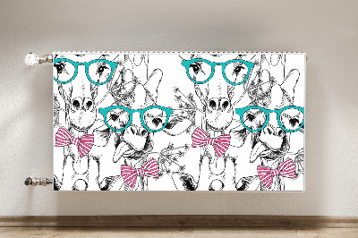 Decoratieve radiatormat Hipster giraf