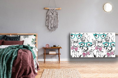 Decoratieve radiatormat Hipster giraf