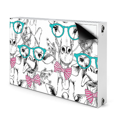 Decoratieve radiatormat Hipster giraf