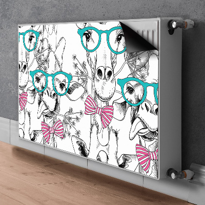 Decoratieve radiatormat Hipster giraf