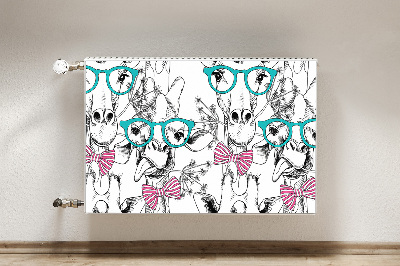 Decoratieve radiatormat Hipster giraf