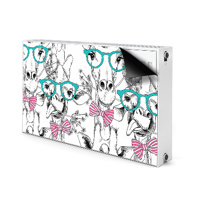 Decoratieve radiatormat Hipster giraf