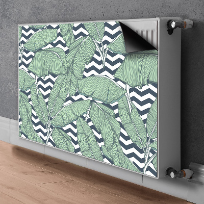 Magnetische radiatormat Tropische bladeren