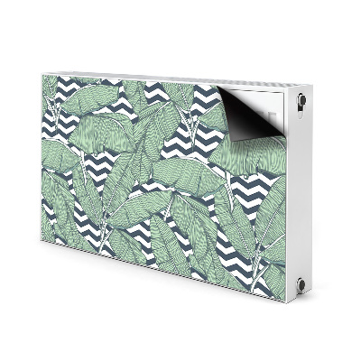 Magnetische radiatormat Tropische bladeren