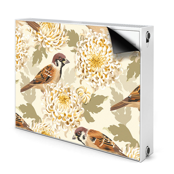 Decoratieve radiatormagneet Gouden vogels