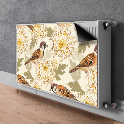 Decoratieve radiatormagneet Gouden vogels