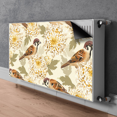 Decoratieve radiatormagneet Gouden vogels