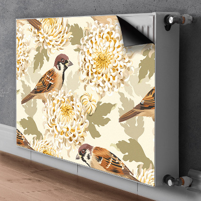 Decoratieve radiatormagneet Gouden vogels