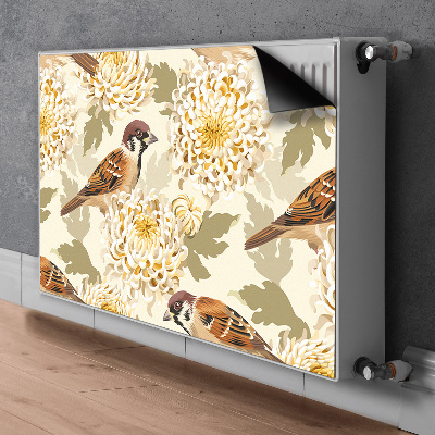 Decoratieve radiatormagneet Gouden vogels