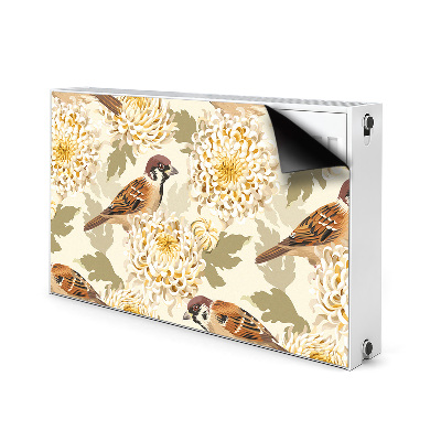 Decoratieve radiatormagneet Gouden vogels