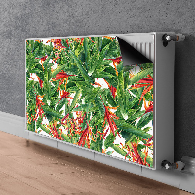 Decoratieve radiatormat Exotische bloemen