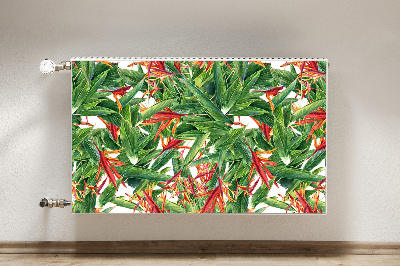 Decoratieve radiatormat Exotische bloemen