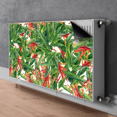 Decoratieve radiatormat Exotische bloemen