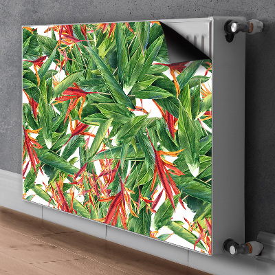 Decoratieve radiatormat Exotische bloemen