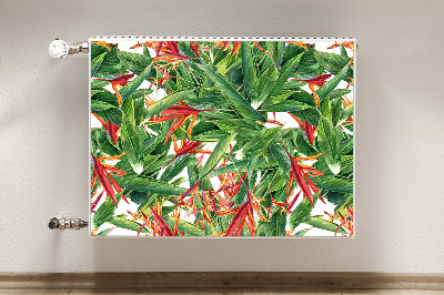 Decoratieve radiatormat Exotische bloemen
