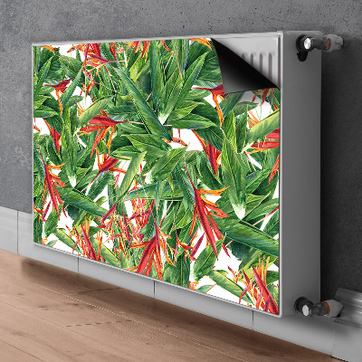 Decoratieve radiatormat Exotische bloemen
