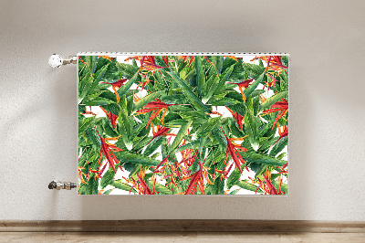 Decoratieve radiatormat Exotische bloemen