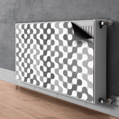 Magnetische bedrukte mat Grijze en witte wielen